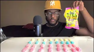 ASMR| Trying Sour Patch Kids Lemonade Fest! 🍋