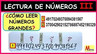 Cómo leer números grandes | lectura de números de 20 cifras y más |billones, trillones, cuatrillones