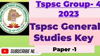 tspsc group 4 peper -1 key#tspsc general Studies Key #tspsc key
