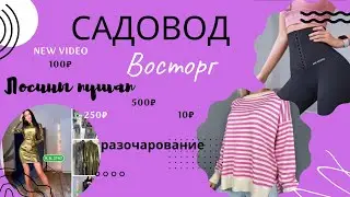 Садовод. Распаковка. 1ая часть. Лосины за 1000₽. Платье разочарование