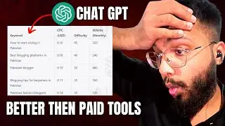 keyword research with chatgpt  ( Simple way to find keywords FREE )