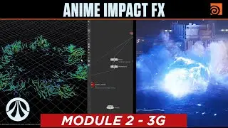 Anime Impact FX - 3G - Blue Embers | Houdini CG Workshop |