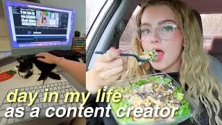 day in my life as a full time content creator 📸