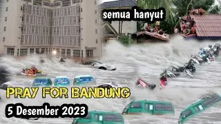 Bandung berduka,banjir dahsyat hari ini menerjang