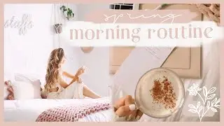 SPRING MORNING ROUTINE | Staying healthy + productive at home! ✨