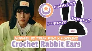 Inspired by Stray Kids // Crochet Rabbit Ear Beanie Tutorial