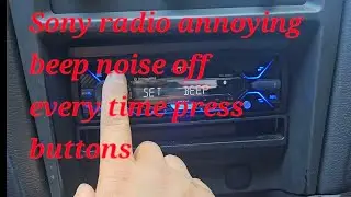 Sony radio annoying beep sound turned off when  button pressed
