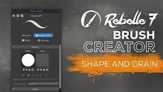 Rebelle 7 Brush Creator: Shape and Grain