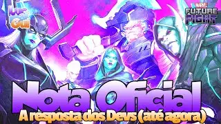 A resposta dos Devs - Nota oficial - Marvel Future Fight!