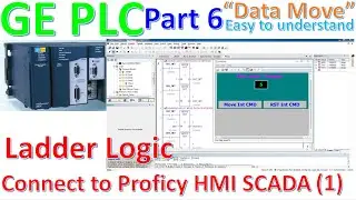 Proficy Machine Edition connect with PLC GE as Ladder logic connect Data Move integer to Proficy HMI