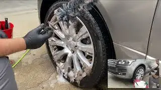 ASMR Wheel and tire deep clean
