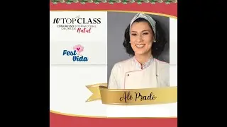 89º Aula TopClass Congresso Internacional com Ale Prado -  Bolo Decorado Tema Natal Floral