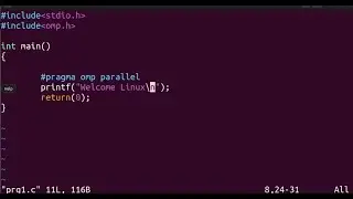 Parallel programming using OpenMP in C language