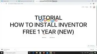 TUTORIAL HOW TO INSTALL INVENTOR FREE 1 YEAR (NEW)