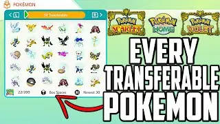 Every Transferable Pokemon From Pokemon Home TO Pokemon Scarlet and Violet