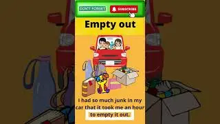 Empty out Phrasal verbs  | Easy English | Learn English | Phrasalpedia |empty out in spoken english