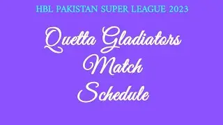 Quetta Gladiators Next Matches #psl2023 #hblpsl8 #cricket