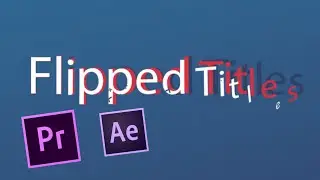 Títulos Invertidos en PREMIERE PRO & AFTER EFFECTS