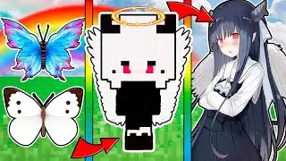 КАК МЕНЯЛАСЬ ДЕВУШКА БАБОЧКА АНГЕЛ И ЕЁ ЖИЗНЕННЫЙ ЦИКЛ В МАЙНКРАФТ ЭВОЛЮЦИЯ БАБОЧКИ МУЛЬТИК
