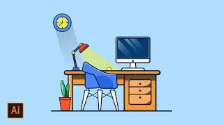 #41 Tutorial Illustrator | Cara Membuat Vector Ruangan Vintage di Adobe Illustrator ( Room Sweet )