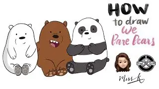 How To Draw We Bare Bears | Step By Step | Tutorial | Procreate