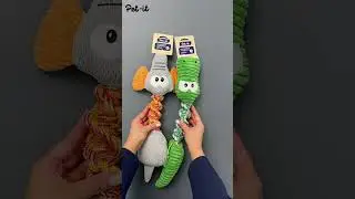Игрушки серия Wow Stretch от Pet-it! Невероятно прочные тянучки с пищалками 👍 Подробнее в описании