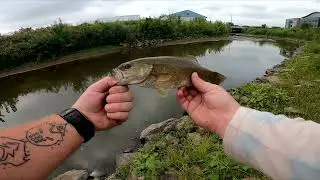 Small Iowa pond and stream fishing