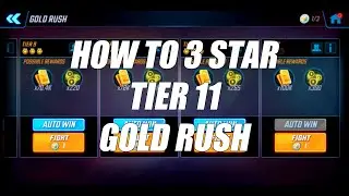 How to 3 Star Tier 11 Gold Rush Challenge - Marvel Strike Force