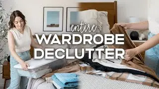 DECLUTTERING + ORGANIZING My Entire Wardrobe | HUGE Declutter & Getting Out My Autumn Clothes 🍂