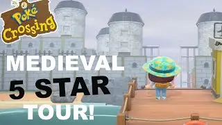 INCREDIBLE Medieval Themed 5 Star Island Tour!  (Animal Crossing New Horizons)