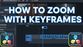 How to Zoom Using Keyframes in DaVinci Resolve?