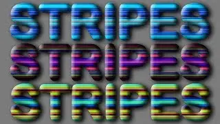 COLORFUL STRIPES TEXT EFFECT | PHOTOSHOP CC 2017