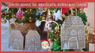 Sacolinhas de presente, casinha de biscoito/ Diy