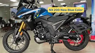 🚀 Honda NX200 #blue  Color | Detailed Walkaround & Features Review!🔥 @honda2wheelersin