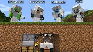 Sapnap Tries Minecraft Speedrunner VS 4 Hunters...