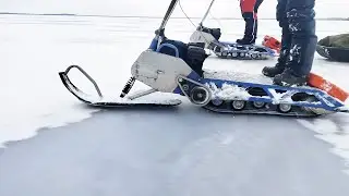 Путешествие на снегокате Snow Hunter к Рдейскому монастырю