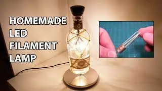 Homemade LED Filament Bottle Lamp