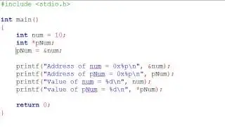 5.1 Pointers and Addresses
