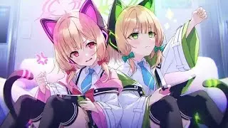 [Blue Archive] Momoi (team) vs Midori (team) in Tactical Challenge PvP