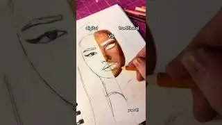 digital art vs traditional art?! 🤭🎨 Traditional side first! 