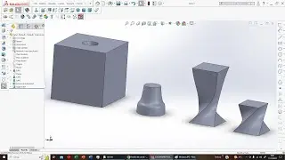 Solidworks: Loft, taglio con Loft (026)