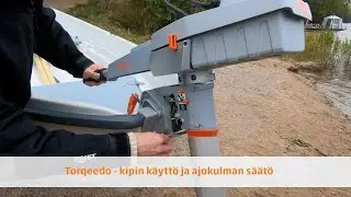 Torqeedo - kipin käyttö ja ajokulman säätö