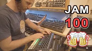 😀 DAWLess jam nr 100 😀// Roland MC-707 // setup talk