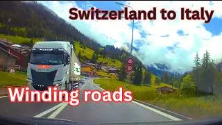 Driving Through the Alps: Bern to Aosta  4K