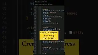 Create UI Progress Steps Using HTML | CSS | JS