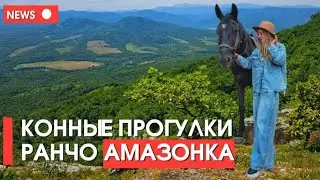 Конные прогулки в горах. Ранчо Амазонка. Верховая езда на лошади