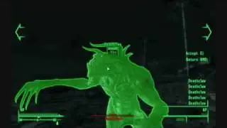 Fallout 3 - Lv.3 with a Switchblade Against a Deathclaw