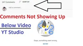 youtube comments not showing up | youtube comment problem | yt studio comments not showing