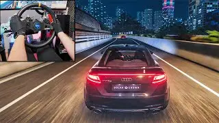 Audi TT RS 18' Night Run : Test Drive Unlimited Solar Crown on steering wheel