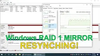 Mirroring / Software RAID 1 Resyncing Performance on Windows 10